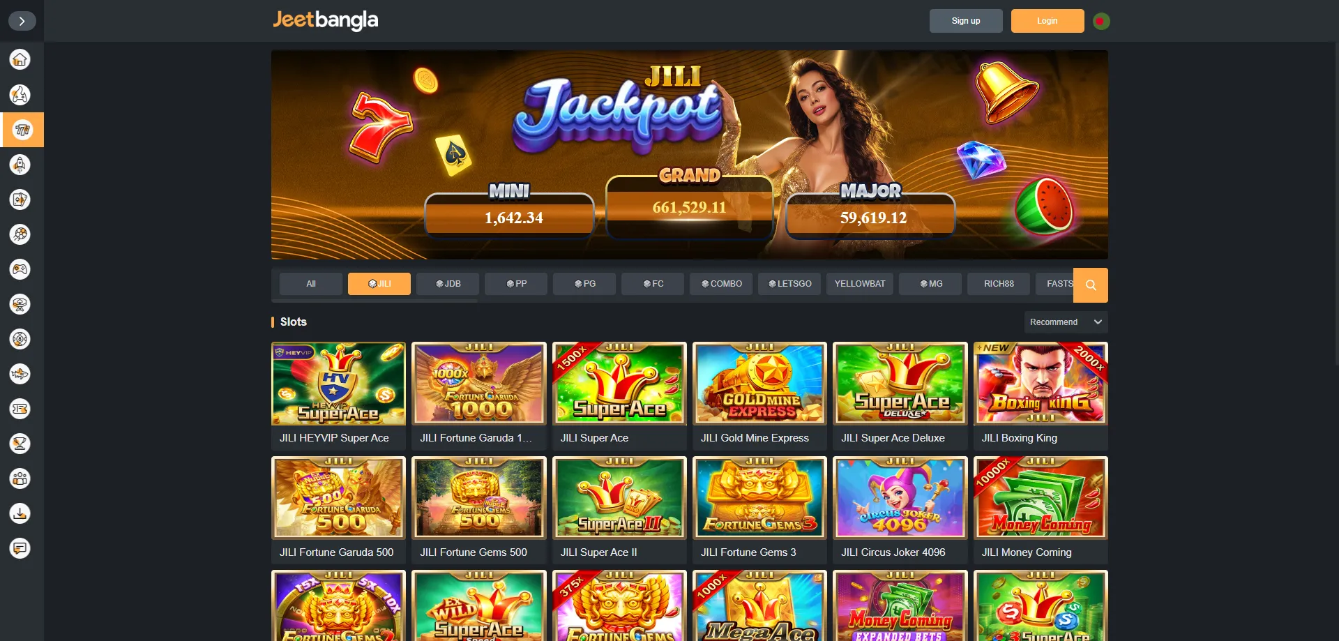 jeetbangla casino slot games — 247+ arcade and classic titles